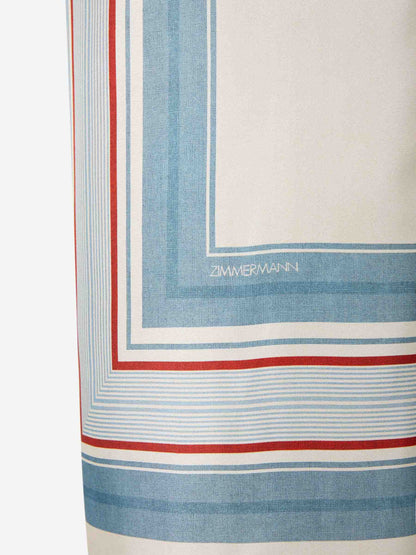 Outlet online Zimmermann Mujer Pantalones Anchos Rayas color Multicolor sku 761-004016 01 - Foto 5
