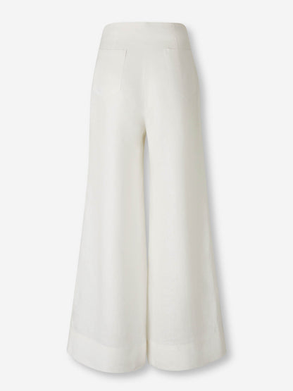 Outlet online Andres Otalora Mujer Pantalones Anchos El Sol color Marfil sku 761-004020 01 - Foto 3
