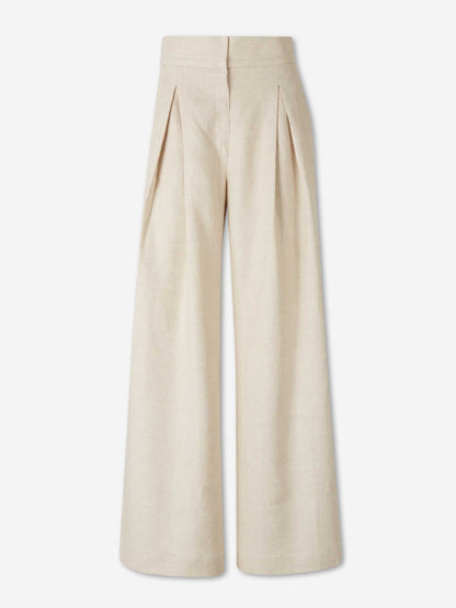 Outlet online Andres Otalora Mujer Pantalones Acampanados Desperte color Crema sku 761-004022 01 - Foto 1