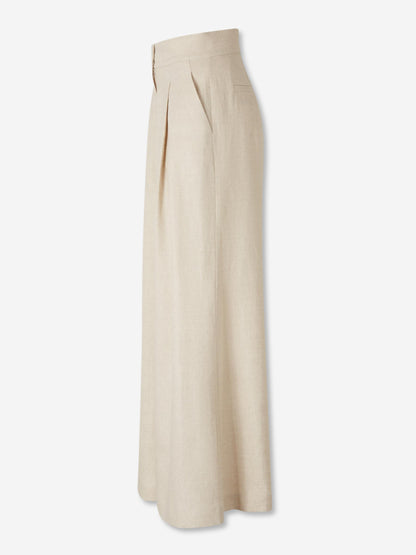 Outlet online Andres Otalora Mujer Pantalones Acampanados Desperte color Crema sku 761-004022 01 - Foto 2