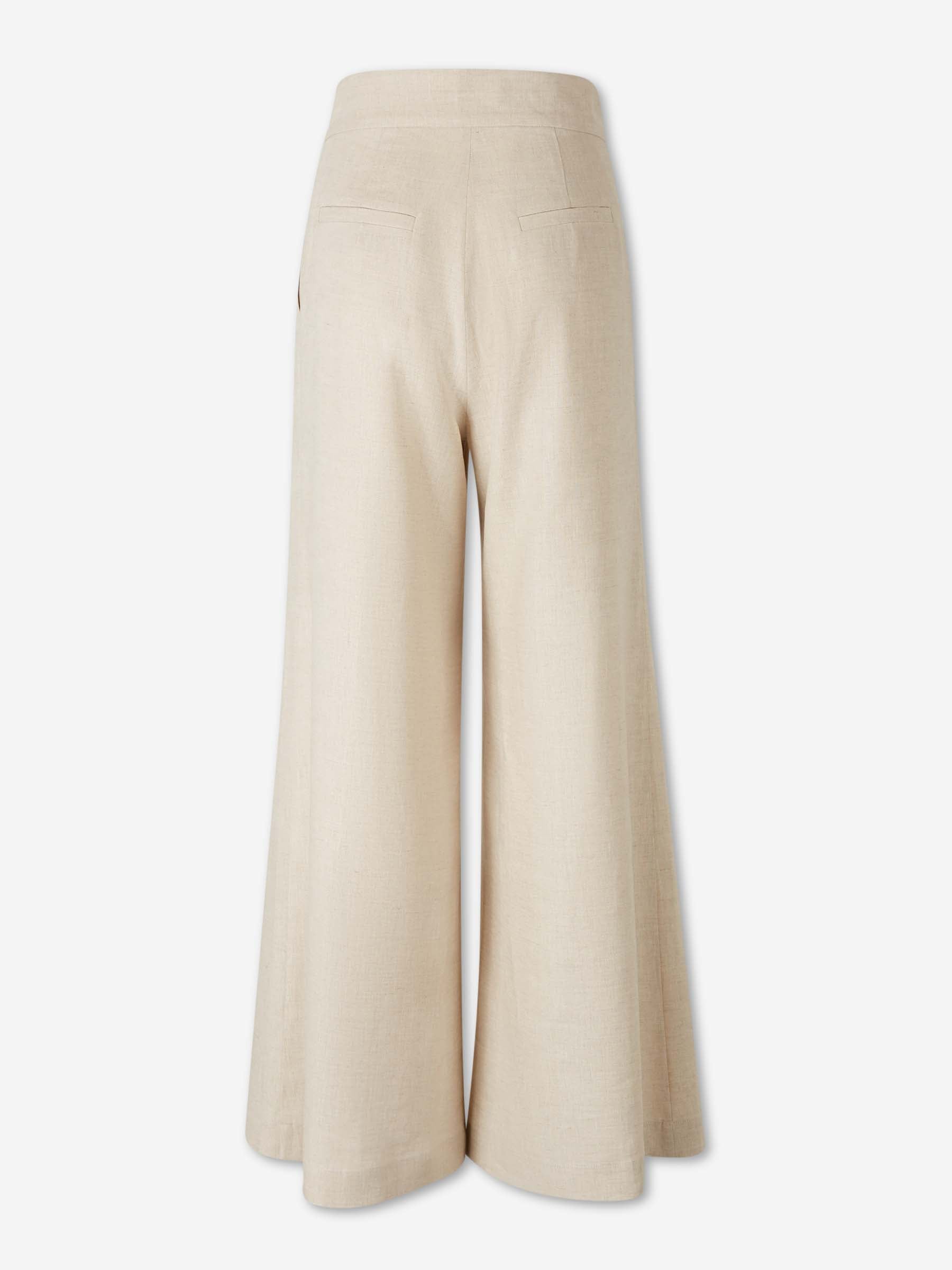 Outlet online Andres Otalora Mujer Pantalones Acampanados Desperte color Crema sku 761-004022 01 - Foto 3