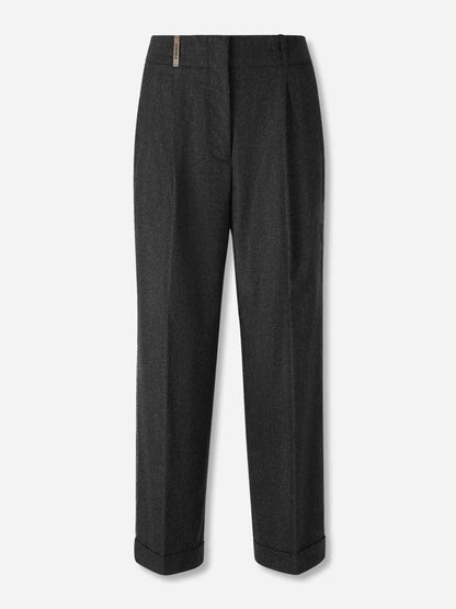 Outlet online Peserico Mujer Pantalones Vestir Lana color Gris Antracita sku 761-004025 01 - Foto 1