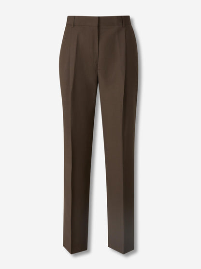 Outlet online TOTEME Mujer Pantalones Anchos Plisados color Marrón Oscuro sku 761-004029 01 - Foto 1