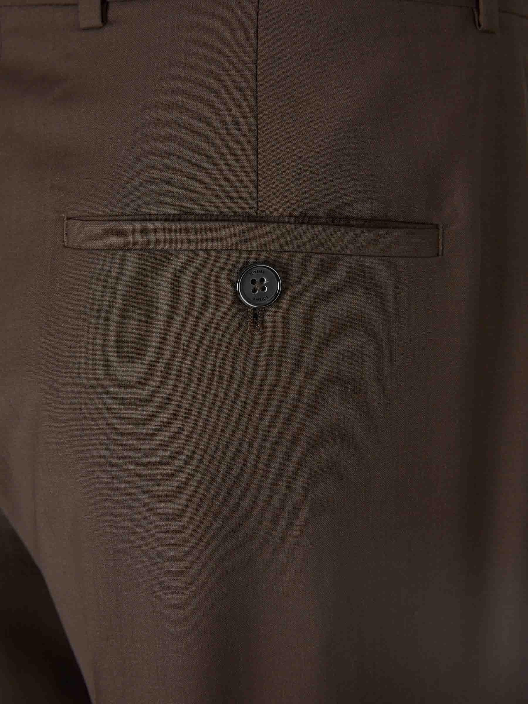 Outlet online TOTEME Mujer Pantalones Anchos Plisados color Marrón Oscuro sku 761-004029 01 - Foto 4
