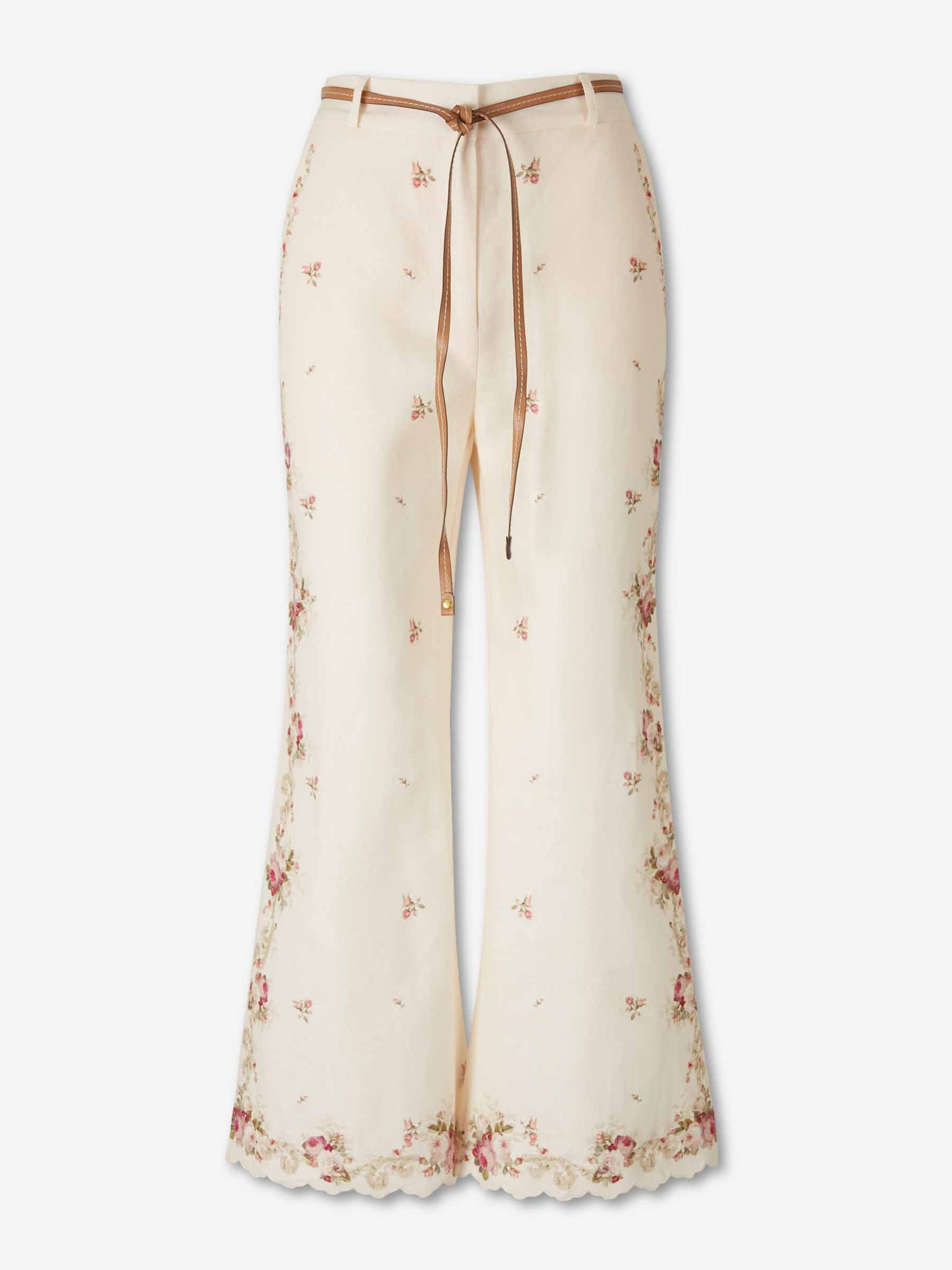 Outlet online Zimmermann Mujer Pantalones Flared Floral color Crema sku 761-004032 01 - Foto 1