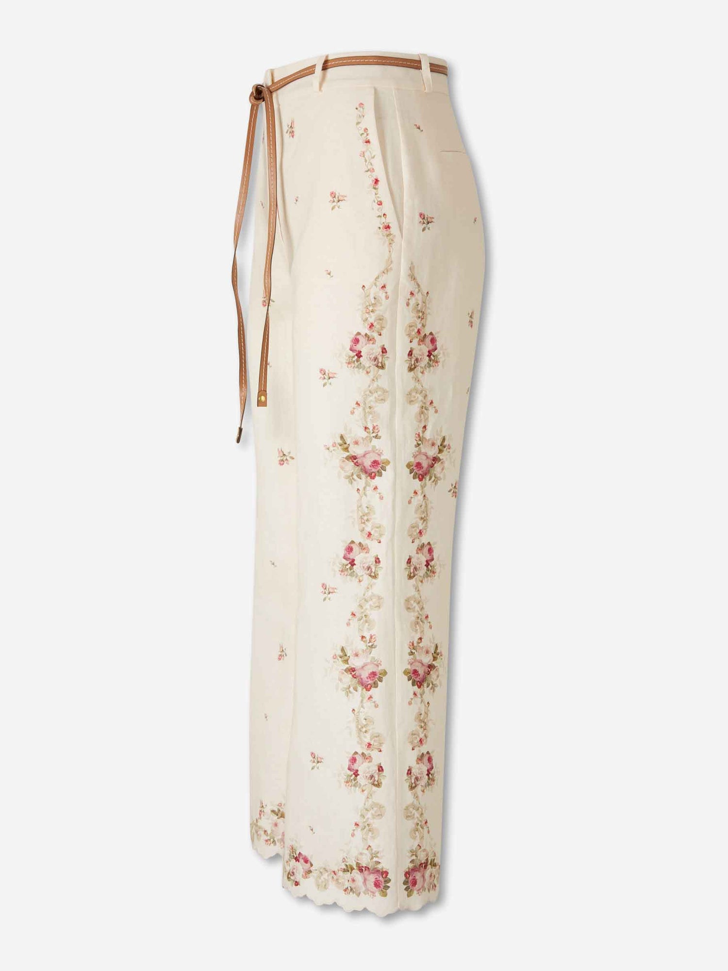 Outlet online Zimmermann Mujer Pantalones Flared Floral color Crema sku 761-004032 01 - Foto 2