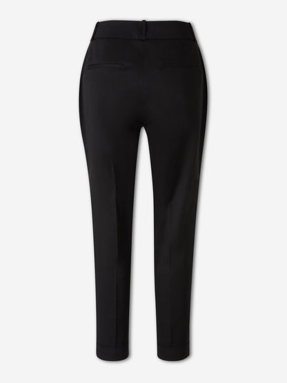 Outlet online Peserico Mujer Pantalones Rectos Gabardina color Negro sku 761-004040 02 - Foto 2
