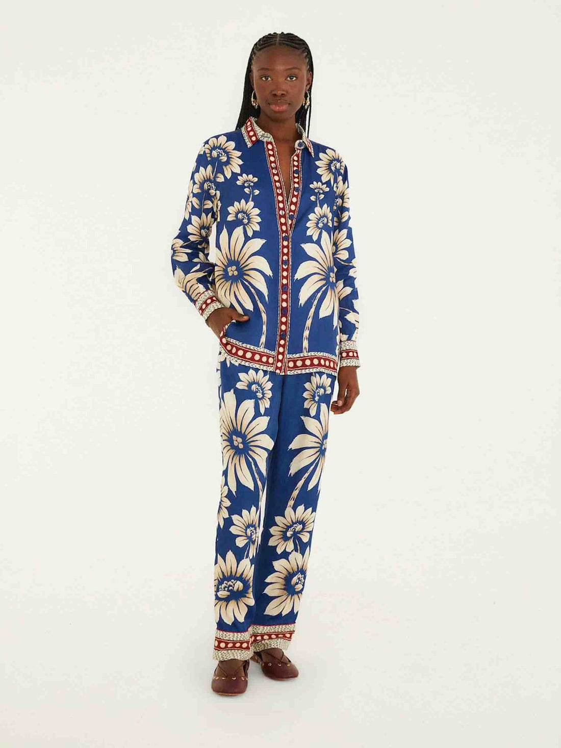 Farm Rio Mujer Barcelona Pantalones Anchos Estampados color Multicolor sku 761-004064 01 - Foto 1