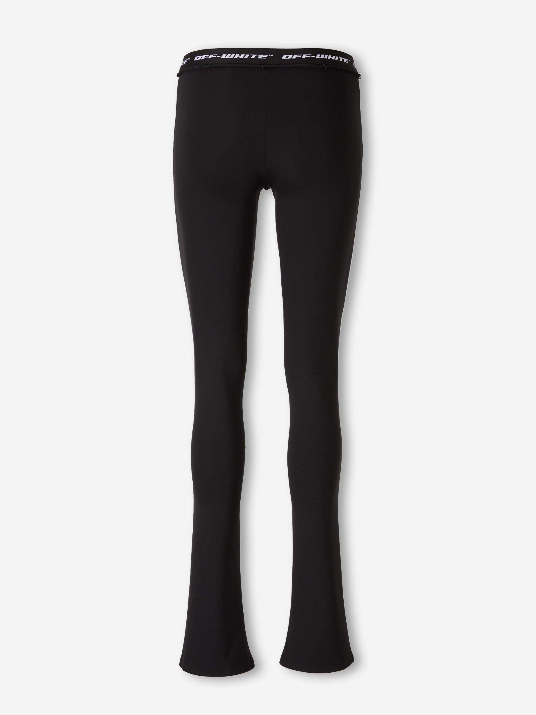 Outlet online Off-White Mujer Leggings Logoband color Negro sku 761-004074 01 - Foto 3