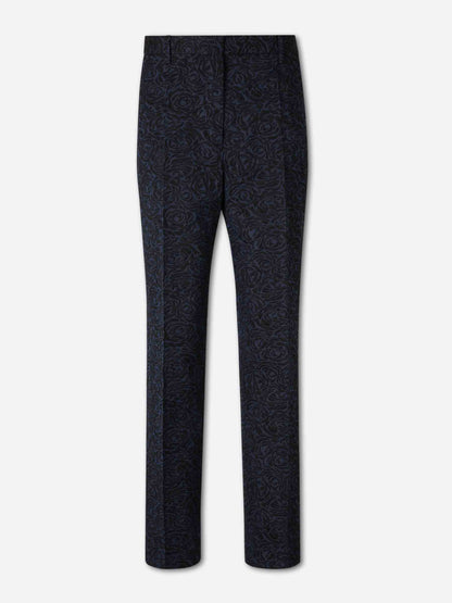 Dries Van Noten Mujer Barcelona Pantalones Rectos Floral color Azul Noche sku 761-004081 01 - Foto 1