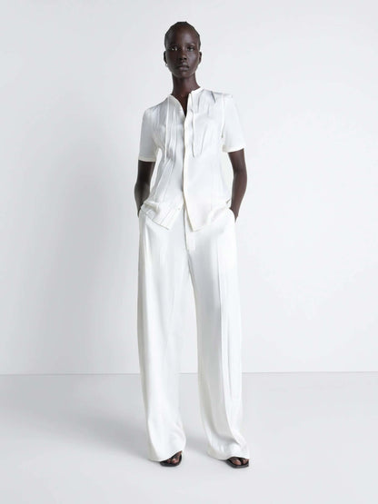 Lemaire Mujer Barcelona Pantalones Pliegues color Blanco sku 761-004084 01 - Foto 2