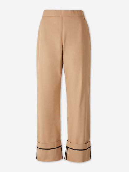 Outlet online Herno Mujer Pantalones Anchos Dobladillo color Camel sku 761-004107 01 - Foto 1