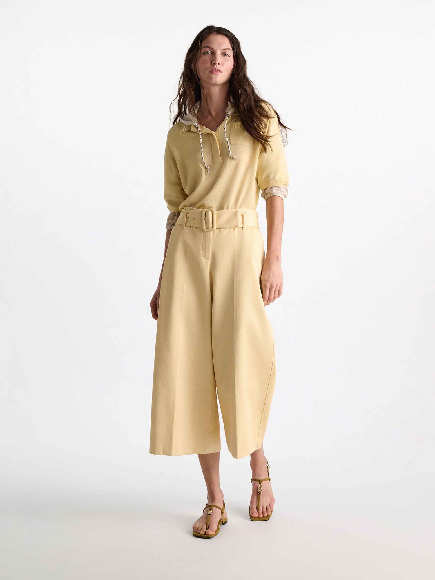 Dorothee Schumacher Mujer Barcelona Pantalones Anchos Cropped color Mostaza sku 761-004109 01 - Foto 2