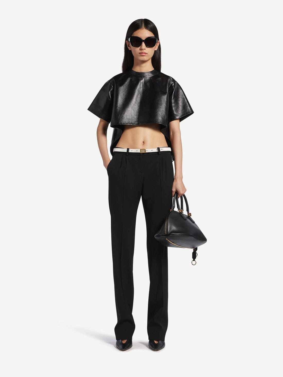 Balenciaga Mujer Barcelona Pantalones Sastre Rectos color Negro sku 761-004117 01 - Foto 2
