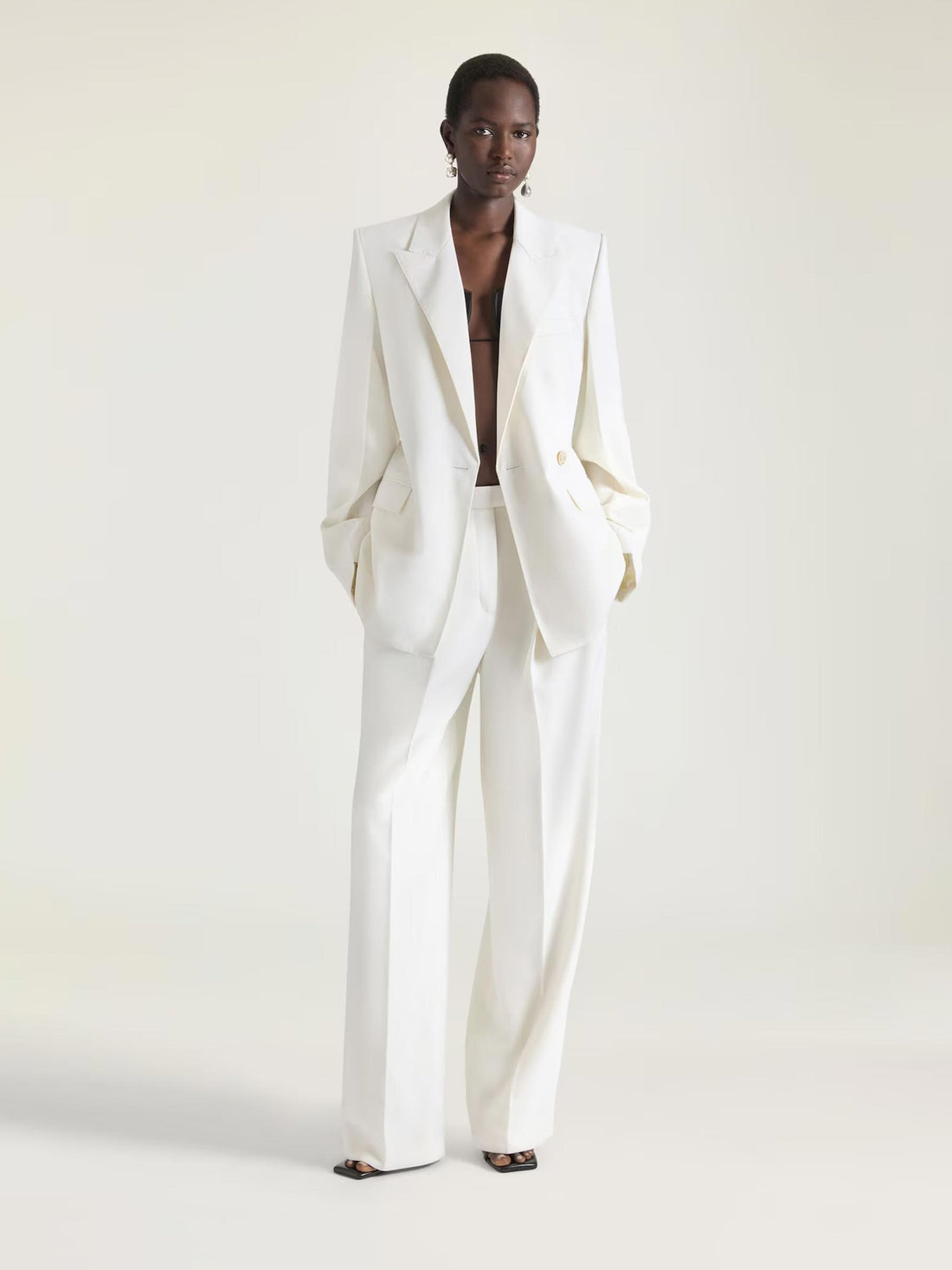 Givenchy Mujer Barcelona Pantalones de Vestir color Marfil sku 761-004118 01 - Foto 2