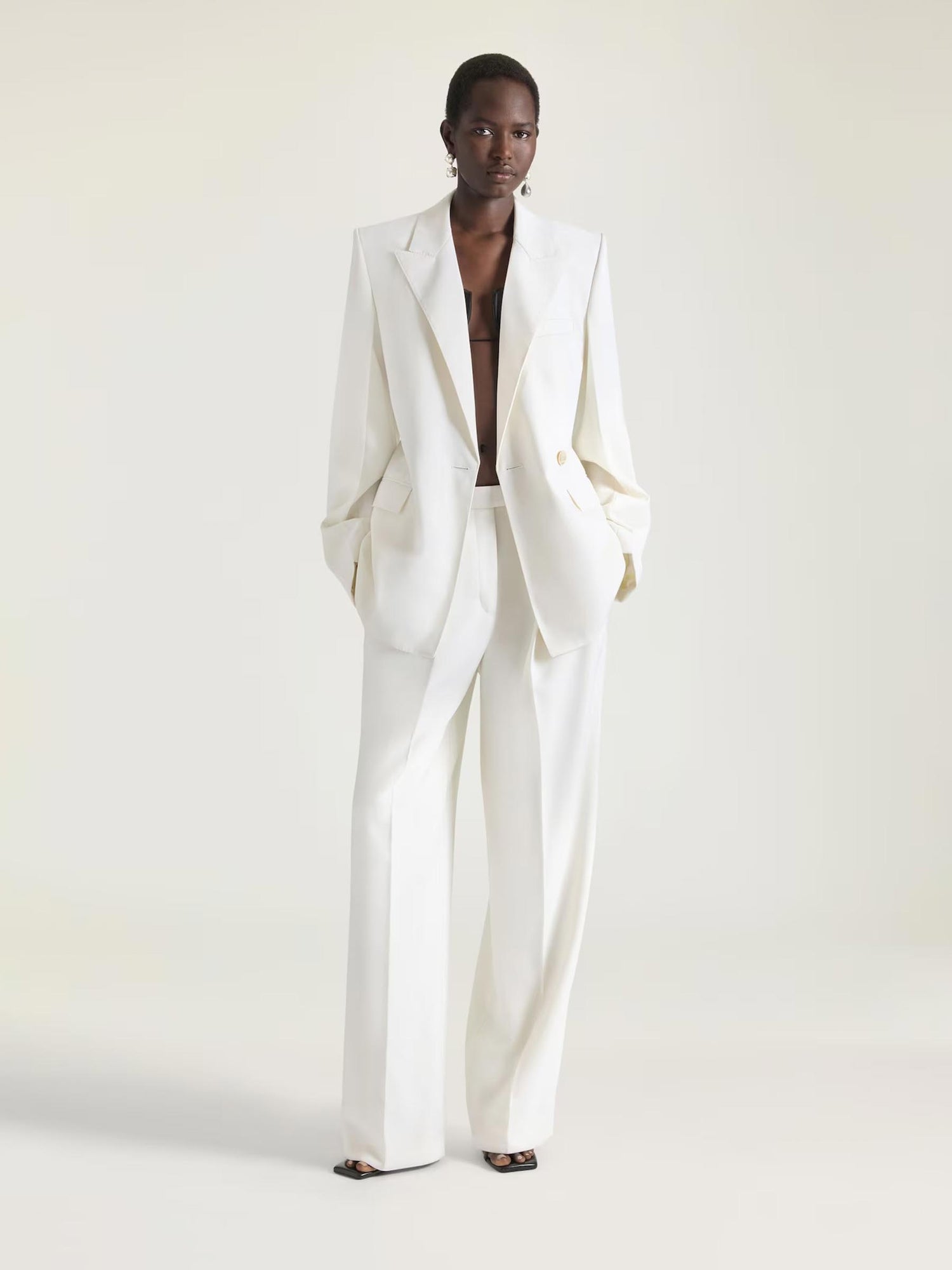 Givenchy Mujer Barcelona Pantalones de Vestir color Marfil sku 761-004118 01 - Foto 2