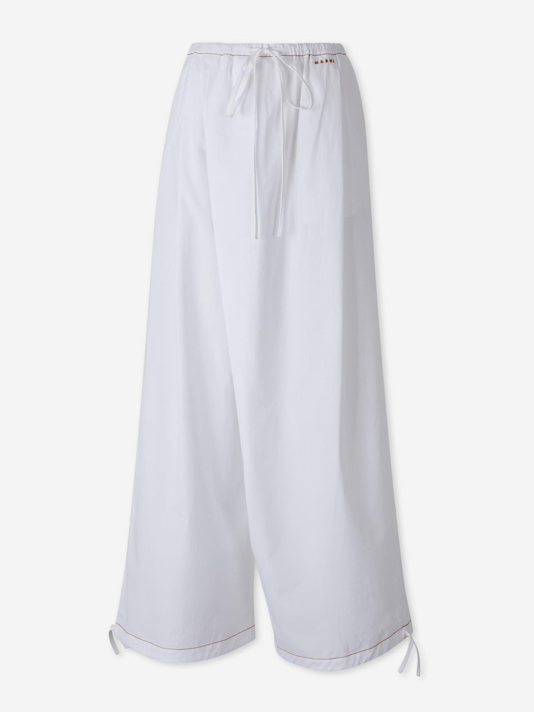 Outlet online Marni Mujer Pantalones Anchos Algodón color Blanco sku 761-004122 01 - Foto 1