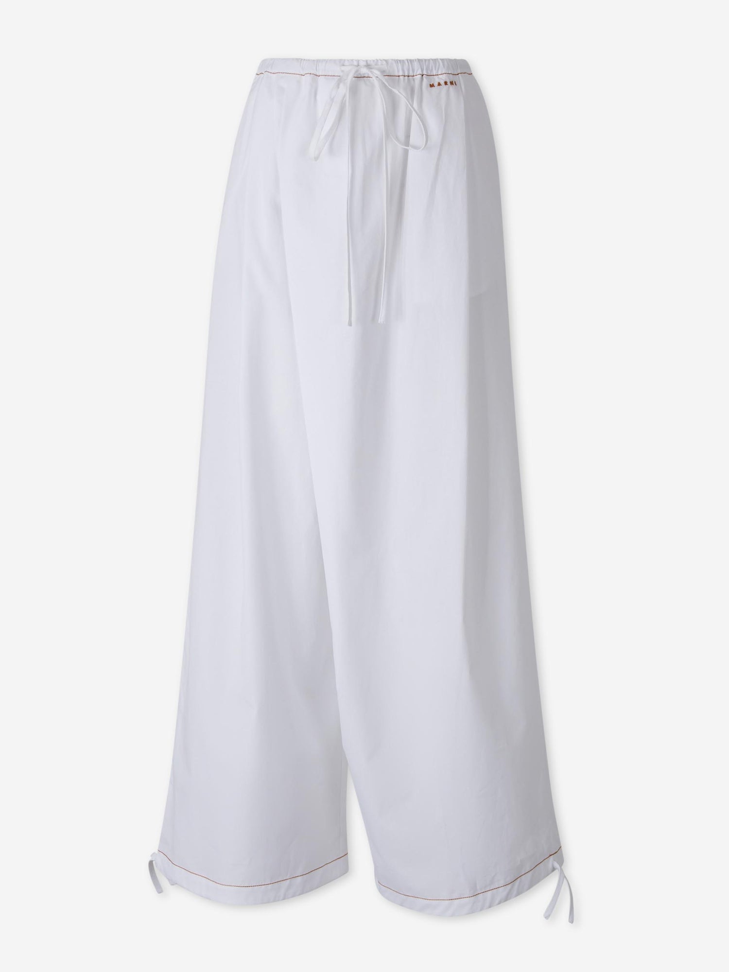 Outlet online Marni Mujer Pantalones Anchos Algodón color Blanco sku 761-004122 01 - Foto 1
