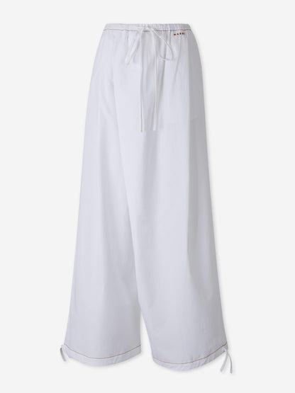 Outlet online Marni Mujer Pantalones Anchos Algodón color Blanco sku 761-004122 01 - Foto 1