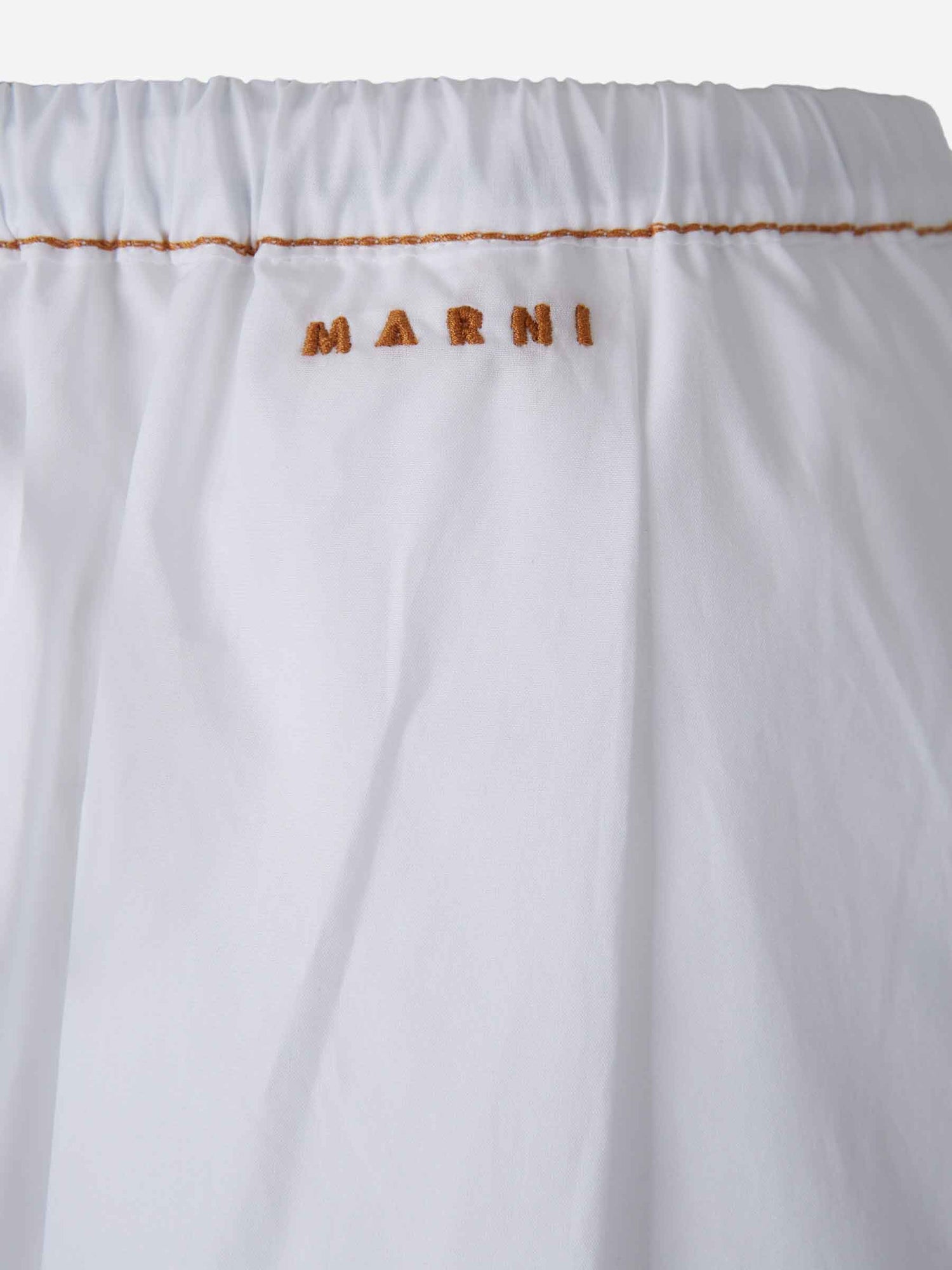 Outlet online Marni Mujer Pantalones Anchos Algodón color Blanco sku 761-004122 01 - Foto 4