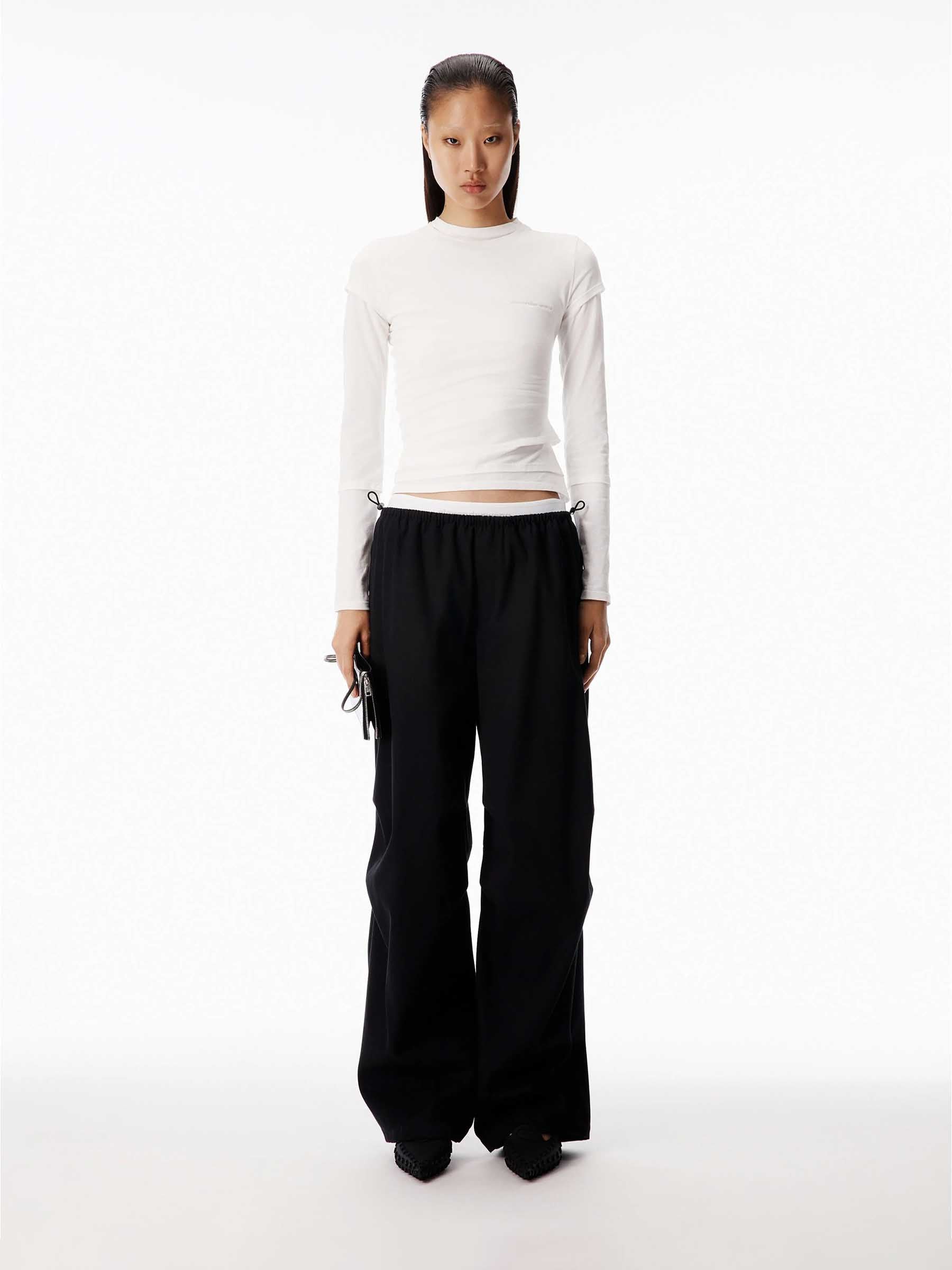 Alexander Wang Mujer Barcelona Pantalones Anchos Algodón color Negro sku 761-004123 01 - Foto 2