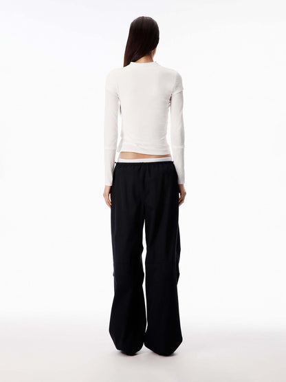 Alexander Wang Mujer Barcelona Pantalones Anchos Algodón color Negro sku 761-004123 01 - Foto 3