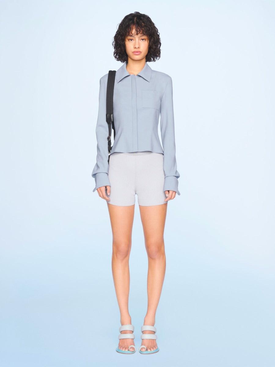 Outlet online Jacquemus Mujer Shorts Le Short Arrancia color Beige sku 762-000348 01 - Foto 7