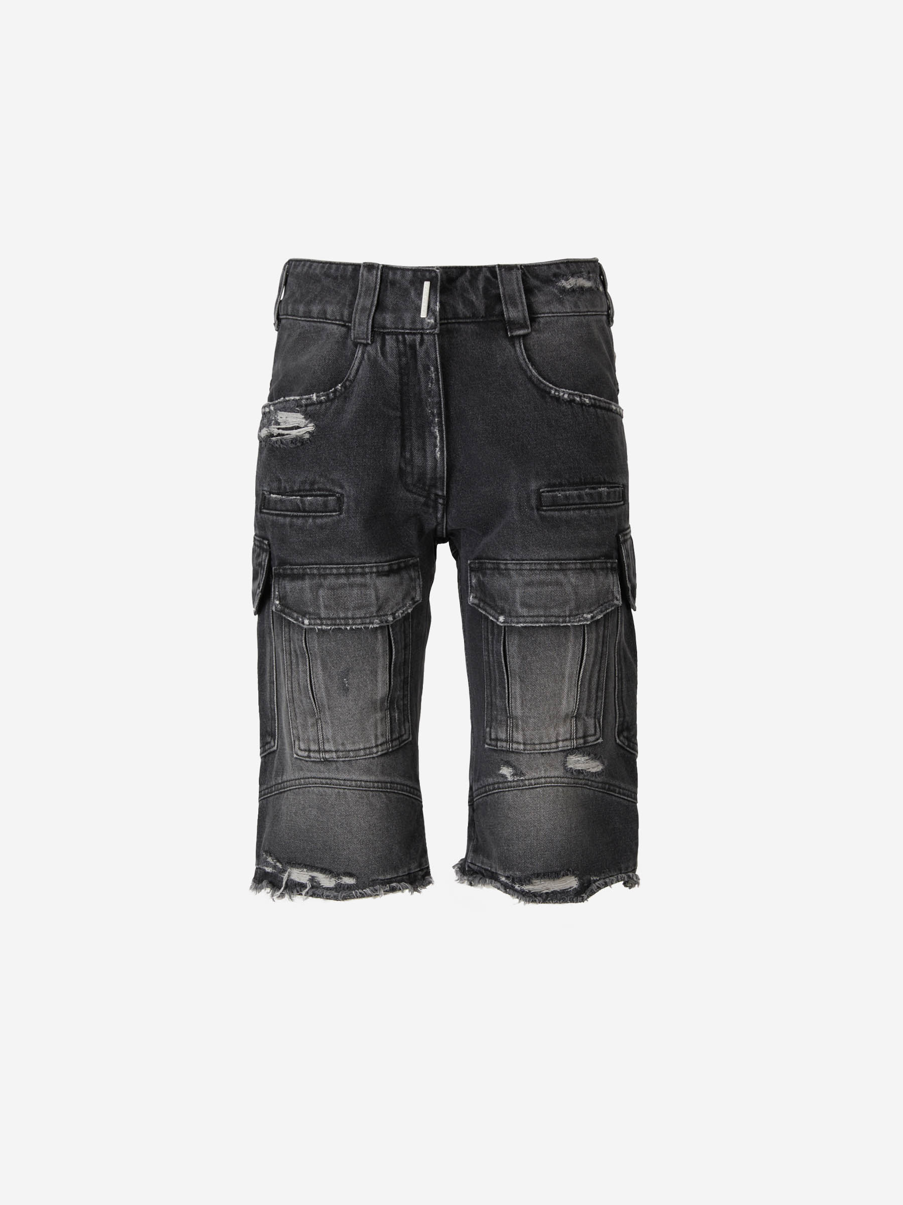 Outlet online Givenchy Mujer Bermudas Cargo Denim color Negro sku 762-000392 01 - Foto 1