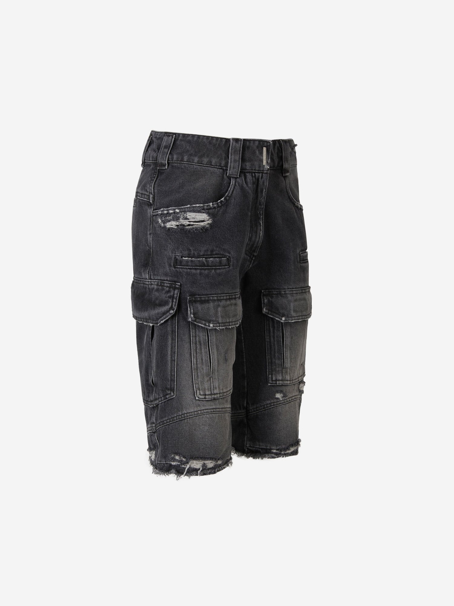 Outlet online Givenchy Mujer Bermudas Cargo Denim color Negro sku 762-000392 01 - Foto 2