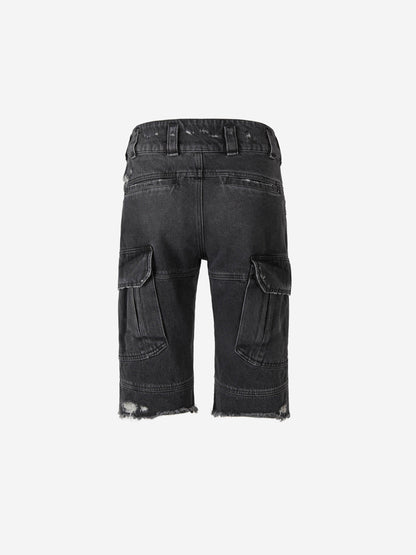 Outlet online Givenchy Mujer Bermudas Cargo Denim color Negro sku 762-000392 01 - Foto 3
