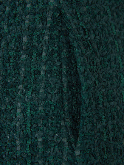 Outlet online Balmain Mujer Short Tweed Botones color Verde Oscuro sku 762-000426 00 - Foto 5