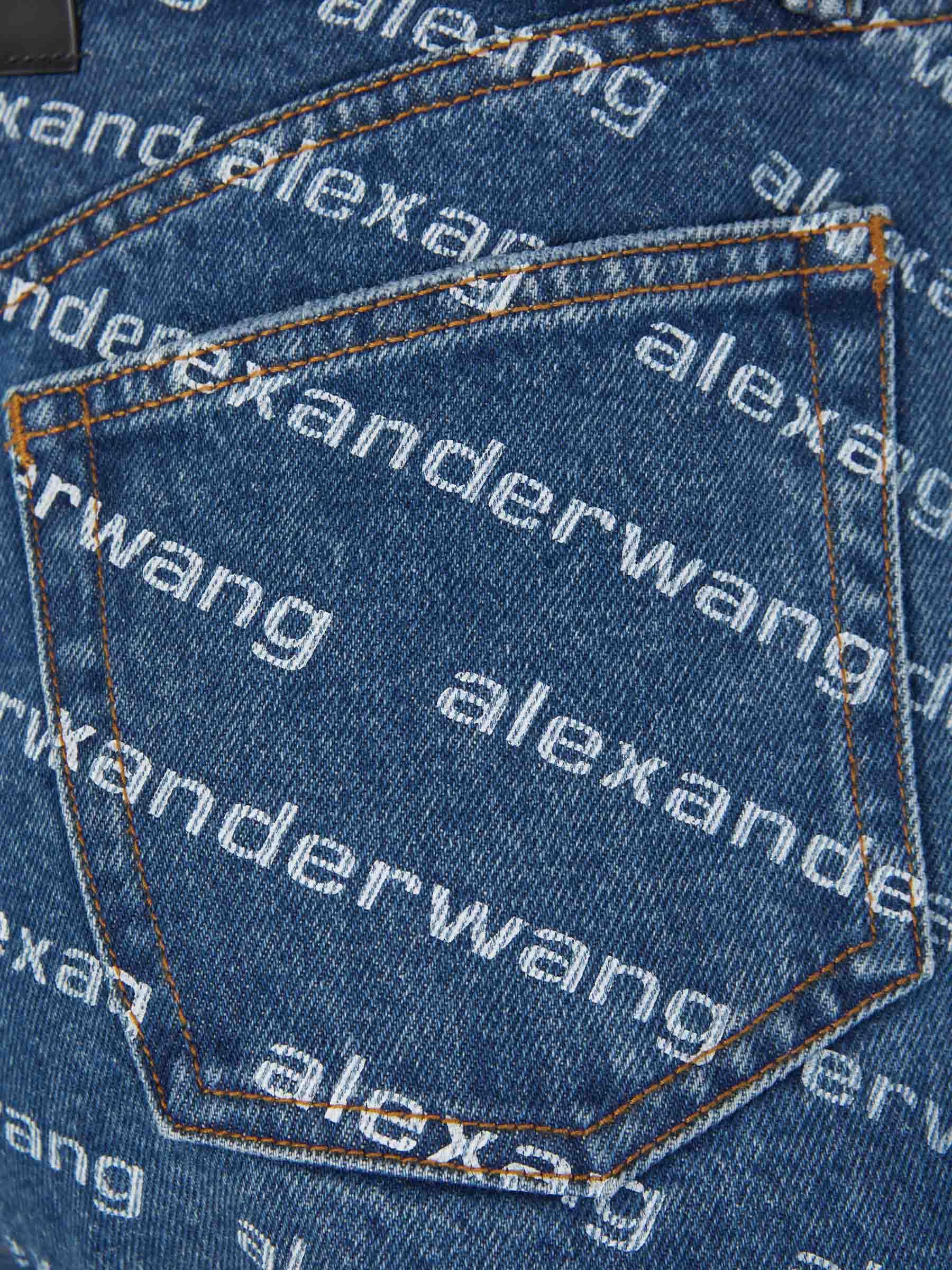 Outlet online Alexander Wang Mujer Shorts Denim Logo color Azul Denim sku 762-000435 01 - Foto 3