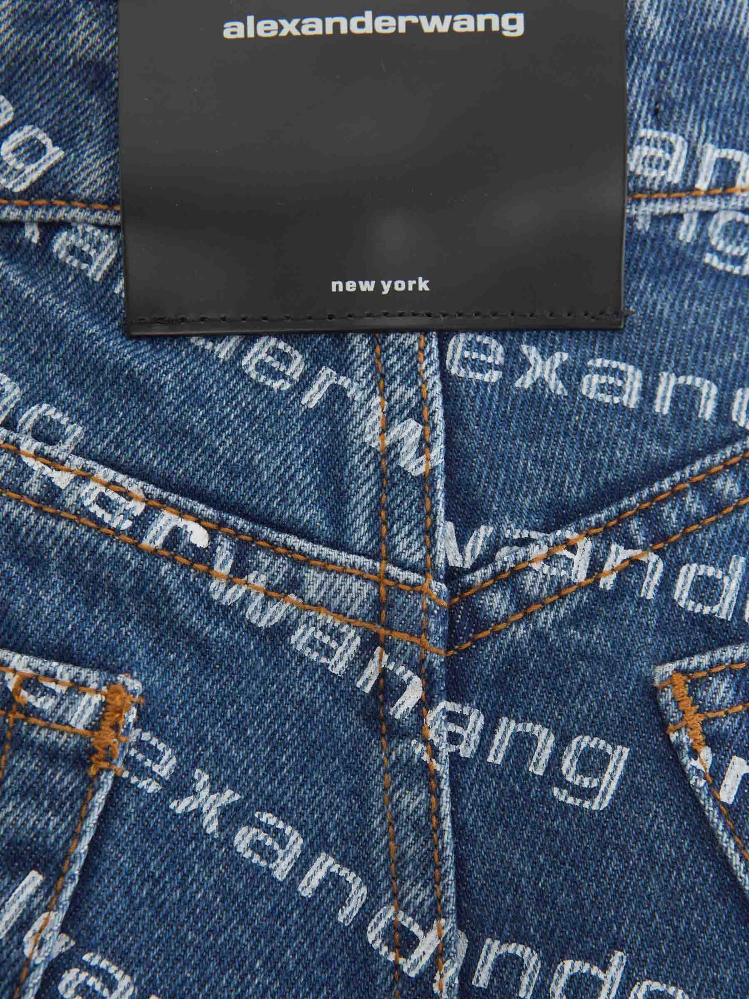 Outlet online Alexander Wang Mujer Shorts Denim Logo color Azul Denim sku 762-000435 01 - Foto 4