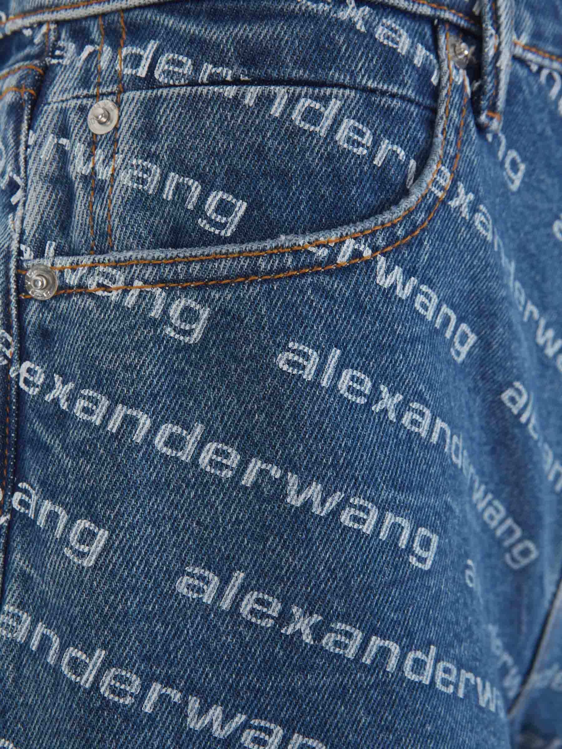 Outlet online Alexander Wang Mujer Shorts Denim Logo color Azul Denim sku 762-000435 01 - Foto 5