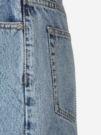Alexander Wang Mujer Barcelona Shorts Cuentas Denim color Azul sku 762-000490 01 - Foto 7