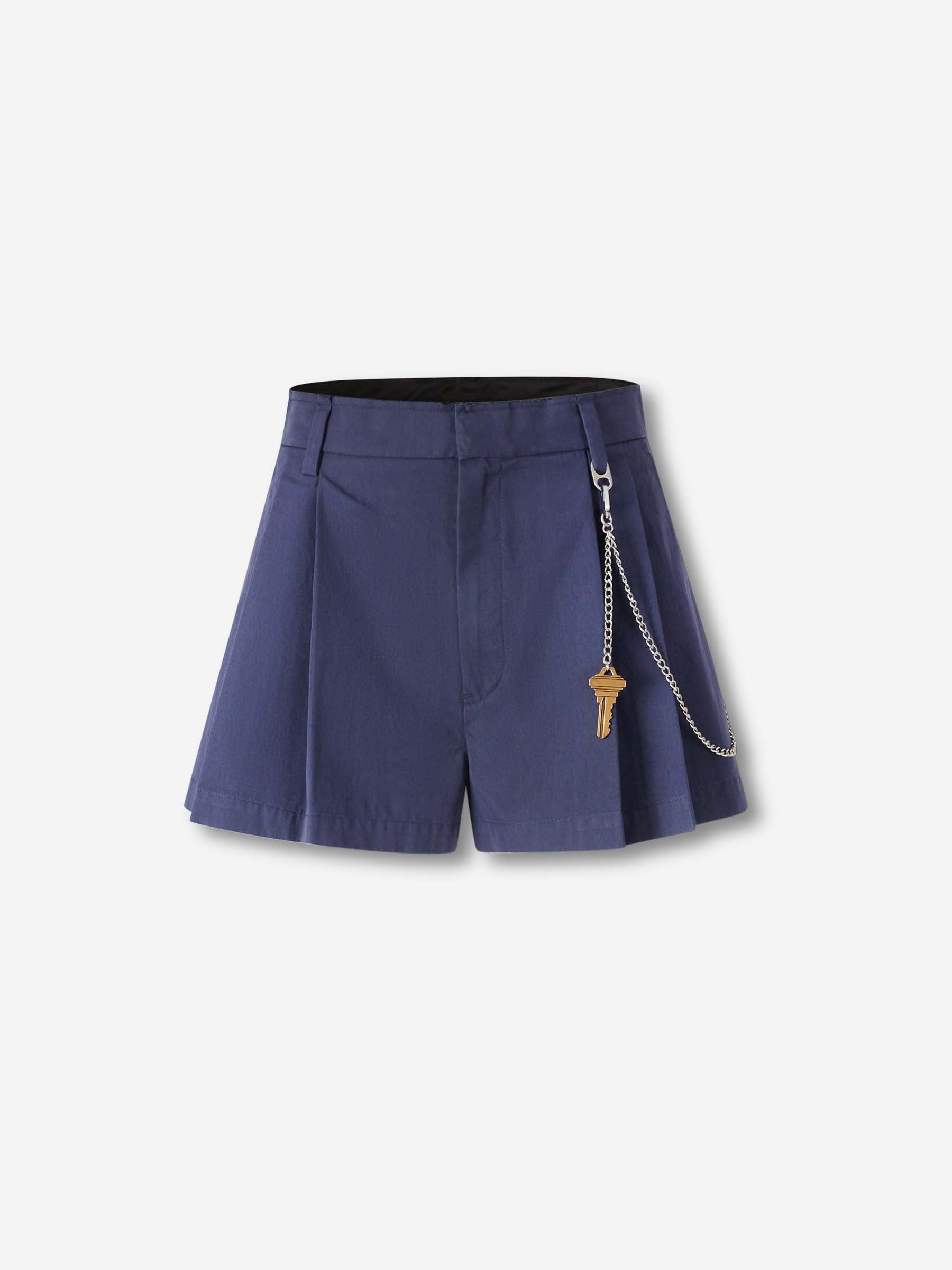 Outlet online Alexander Wang Mujer Bermudas con cadena color Azul Marino sku 762-000531 01 - Foto 1