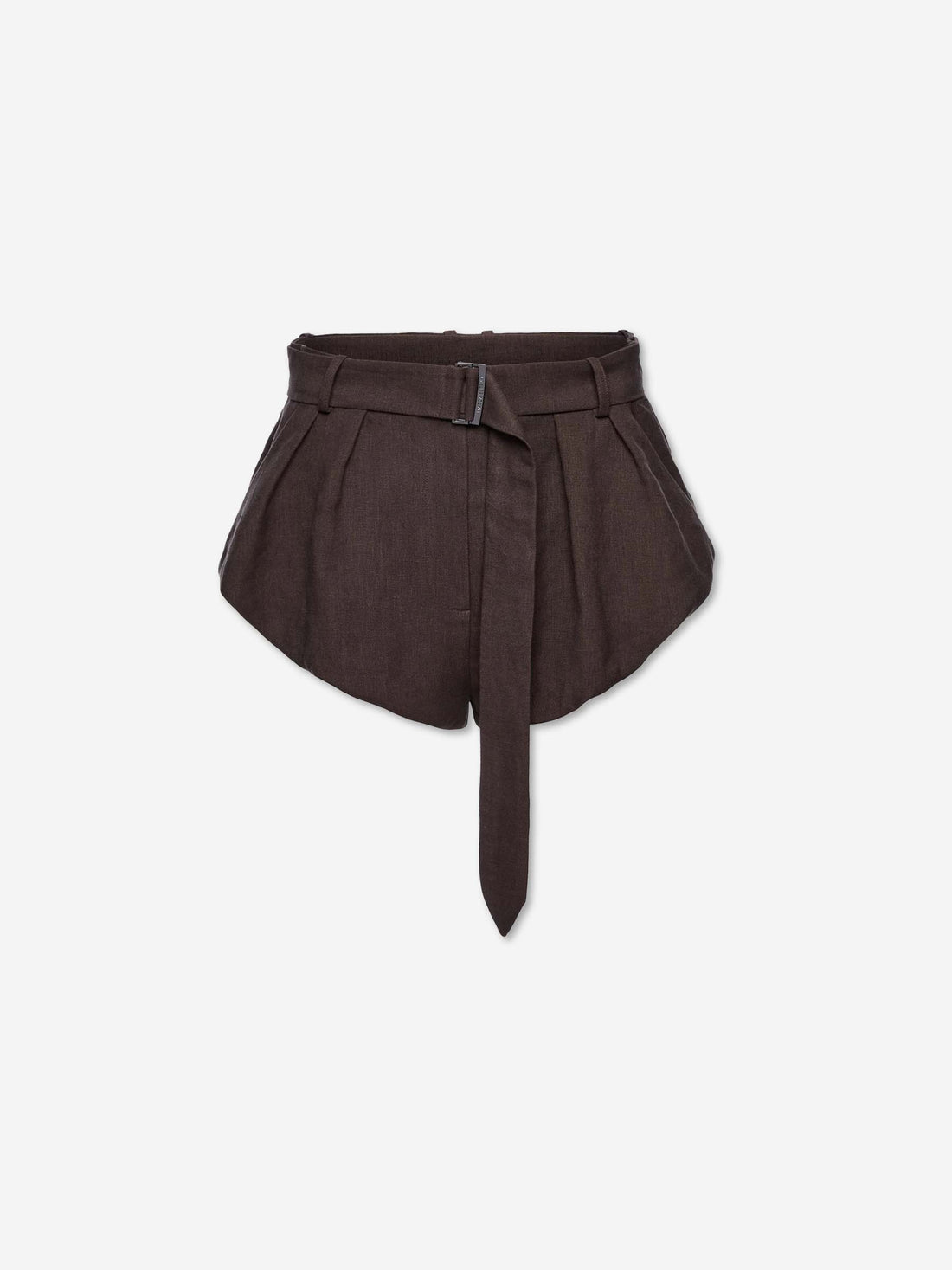 Magda Butrym Mujer Barcelona Shorts Anchos Lino color Marrón Oscuro sku 762-000559 01 - Foto 1