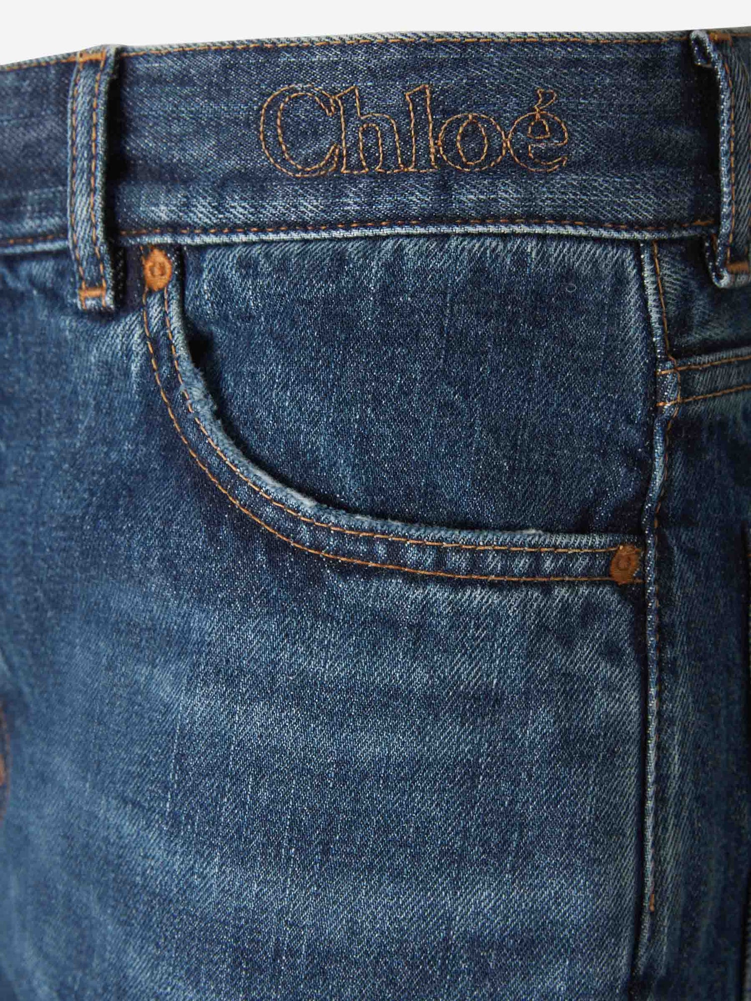 Outlet online Chloé Mujer Jeans Semeru Vintage Logo color Azul Denim sku 763-001236 01 - Foto 4