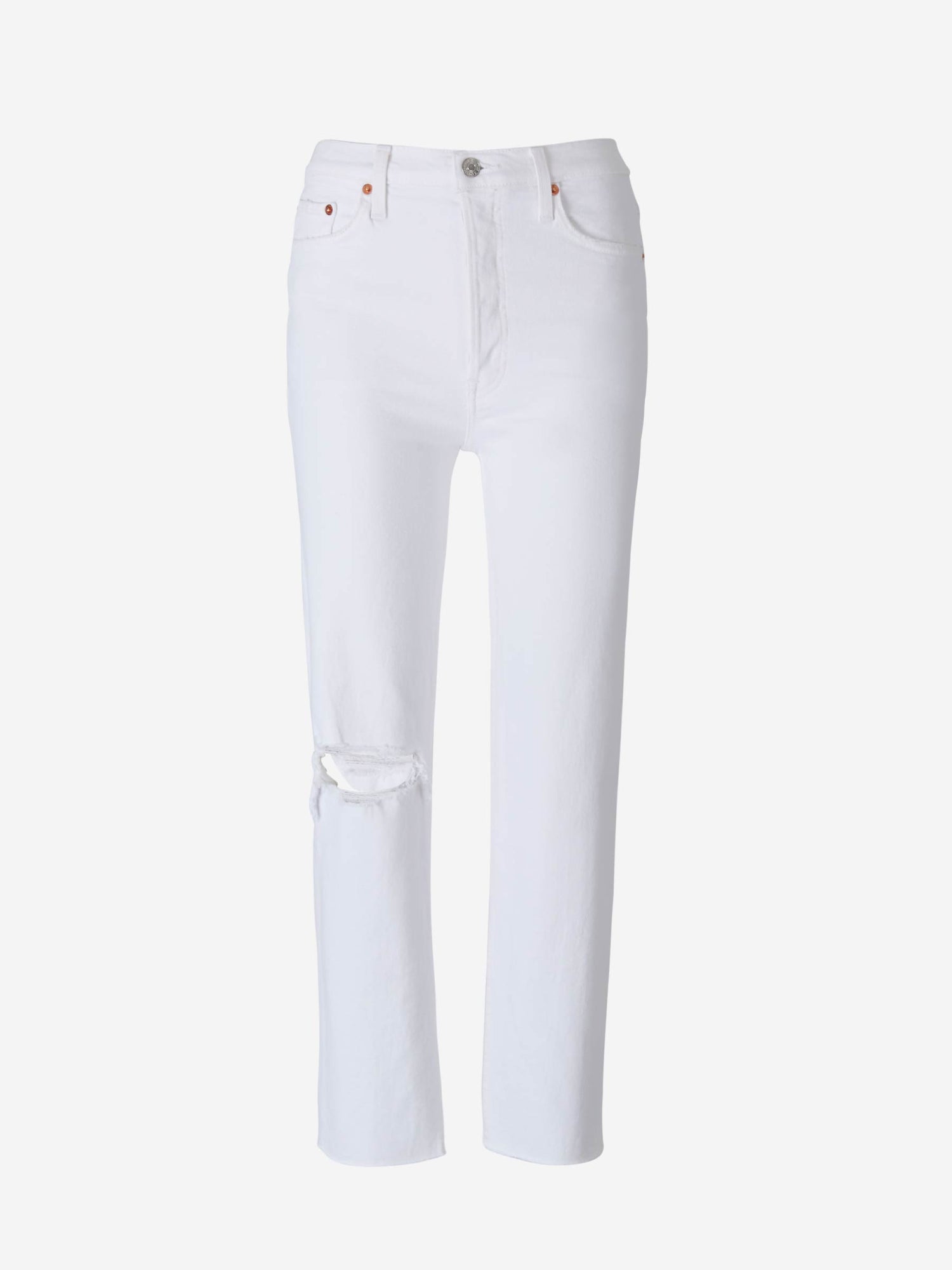Outlet online Re/Done Mujer Jeans 70s Stove Pipe color Blanco sku 763-001284 01 - Foto 1