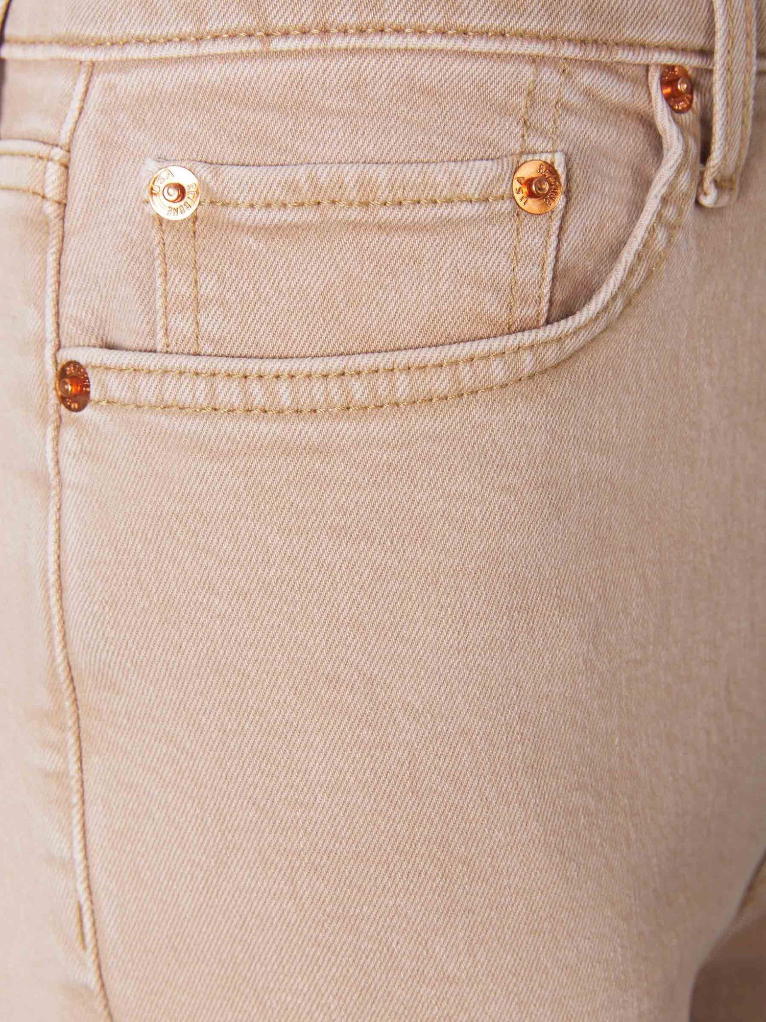 Outlet online Re/Done Mujer Jeans 70s Stove Pipe color Marrón sku 763-001286 01 - Foto 3