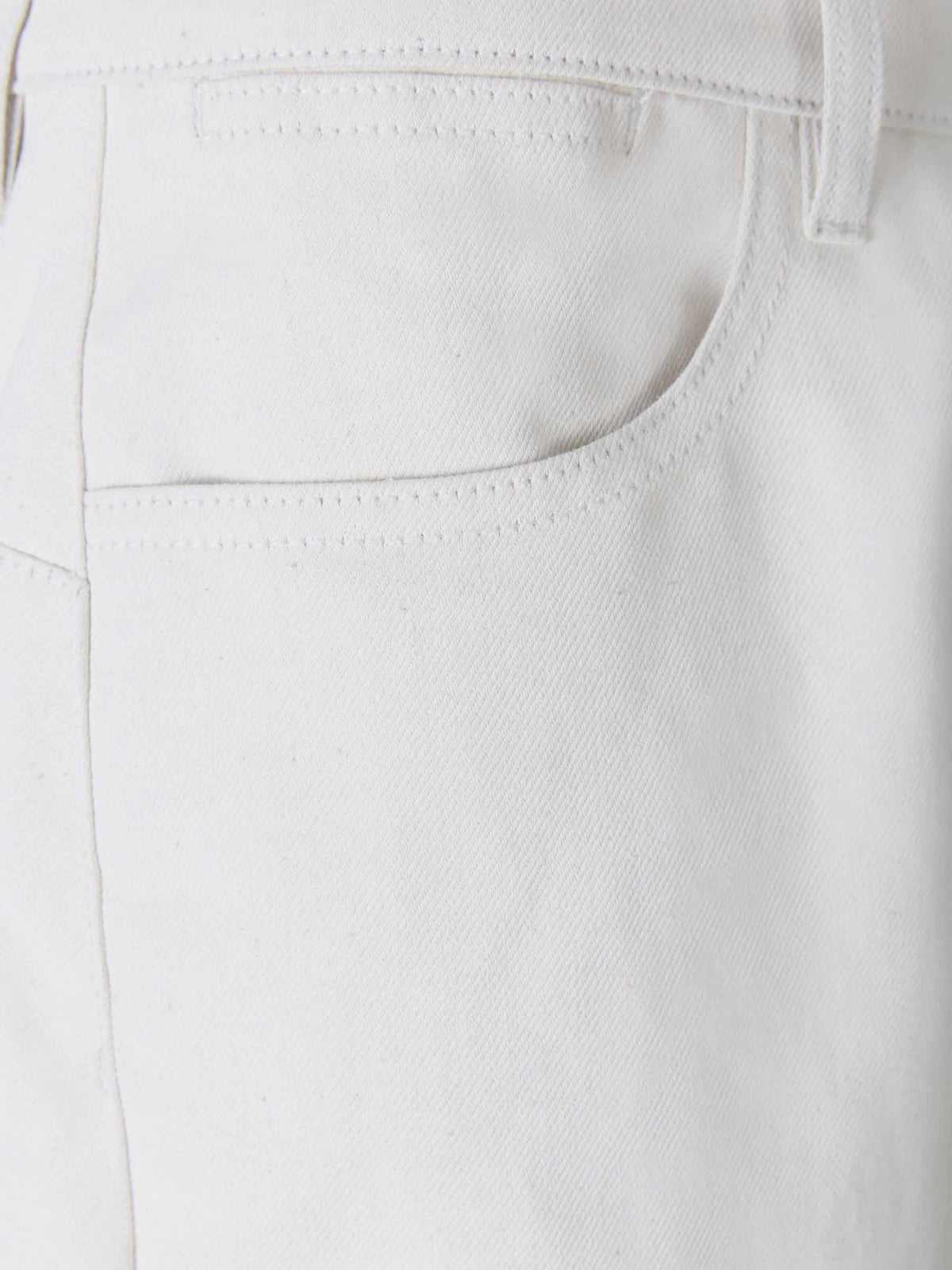 Outlet online Jil Sander Mujer Jeans Algodón Y Lino color Blanco sku 763-001310 01 - Foto 3