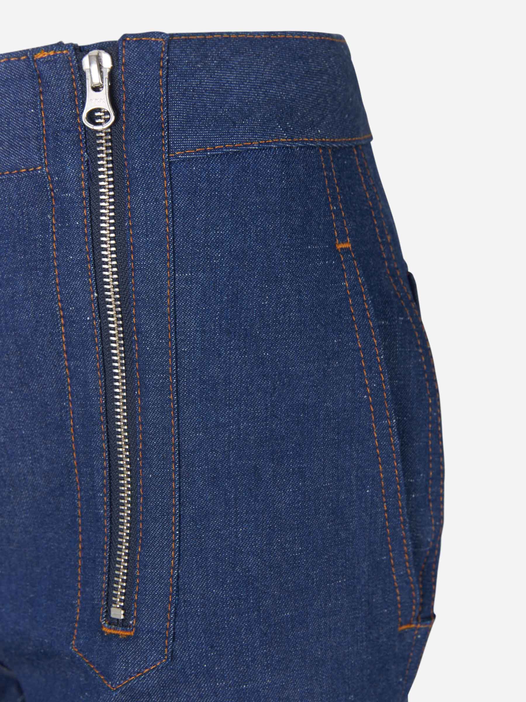 Outlet online Victoria Beckham Mujer Jeans Acampanados Cremalleras color Azul Cobalto sku 763-001387 01 - Foto 3