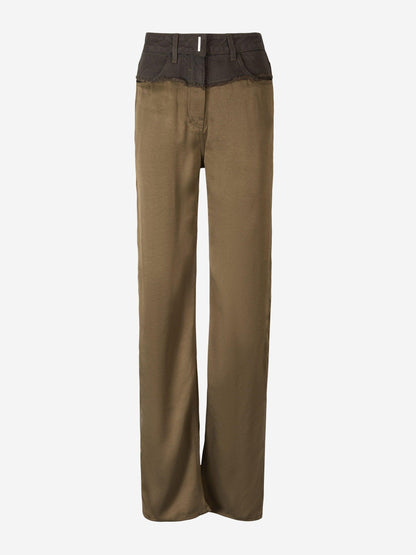 Givenchy Jeans Oversize Mixto color Verde Militar sku 763-001404 01 - Foto 1