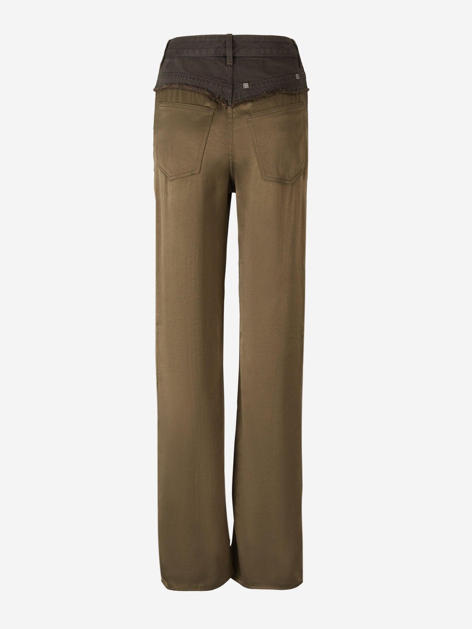 Givenchy Jeans Oversize Mixto color Verde Militar sku 763-001404 01 - Foto 2