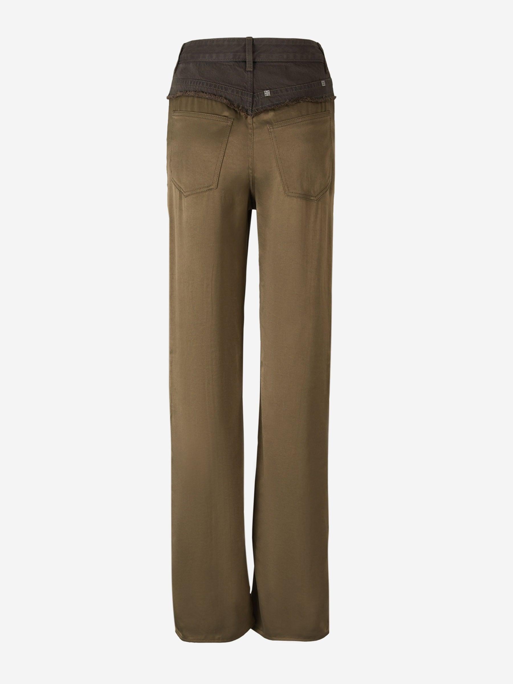 Givenchy Jeans Oversize Mixto color Verde Militar sku 763-001404 01 - Foto 2