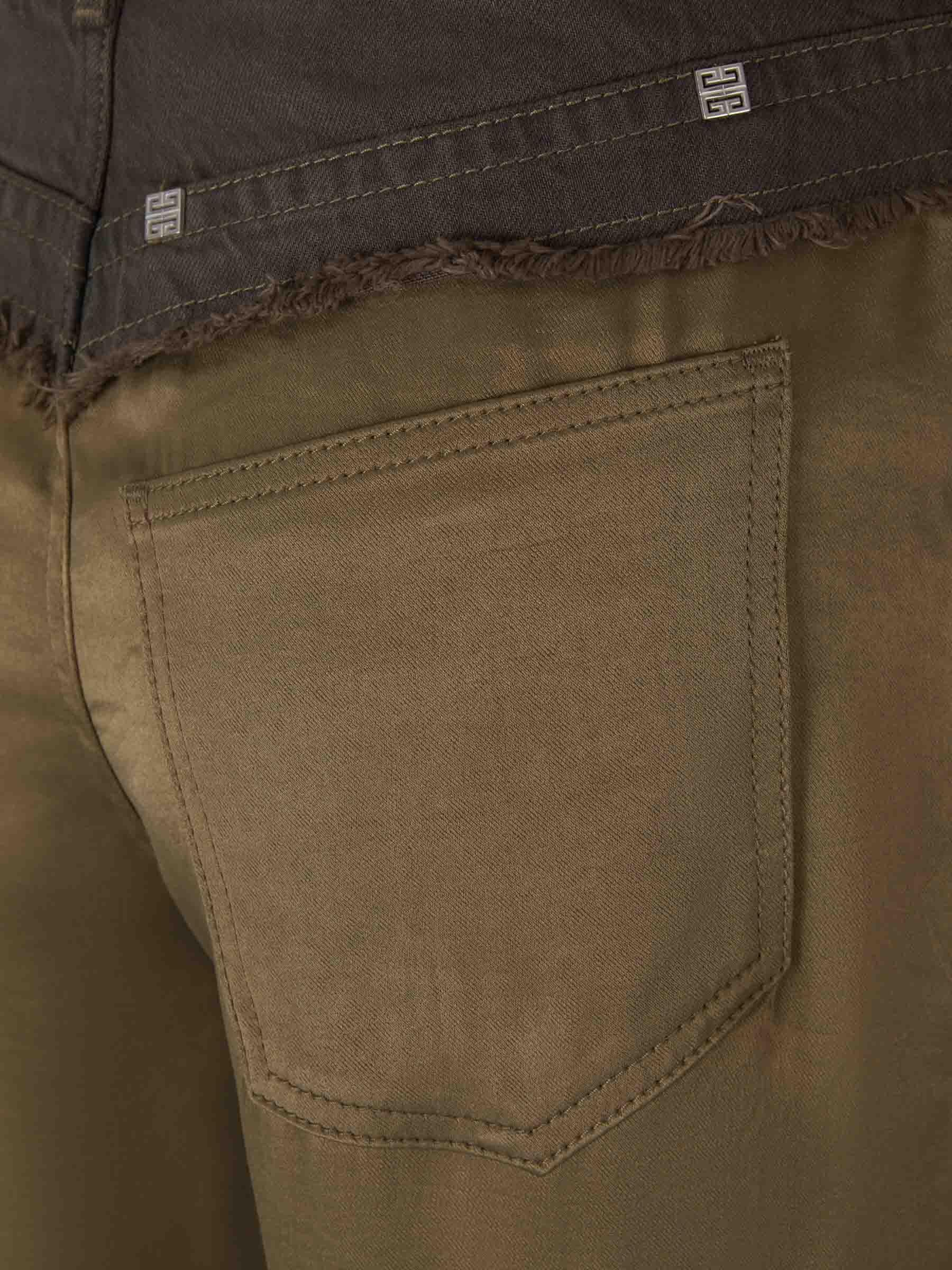 Givenchy Jeans Oversize Mixto color Verde Militar sku 763-001404 01 - Foto 4