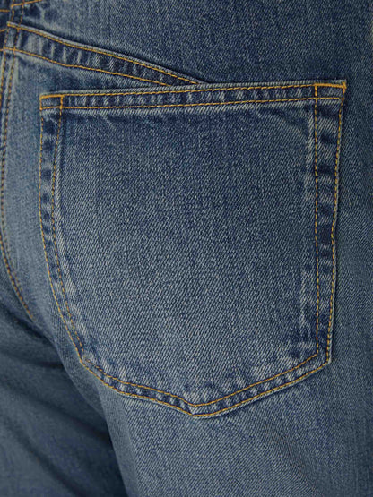 Outlet online Alaïa Mujer Jeans Flare Maxi color Azul Denim sku 763-001433 00 - Foto 4