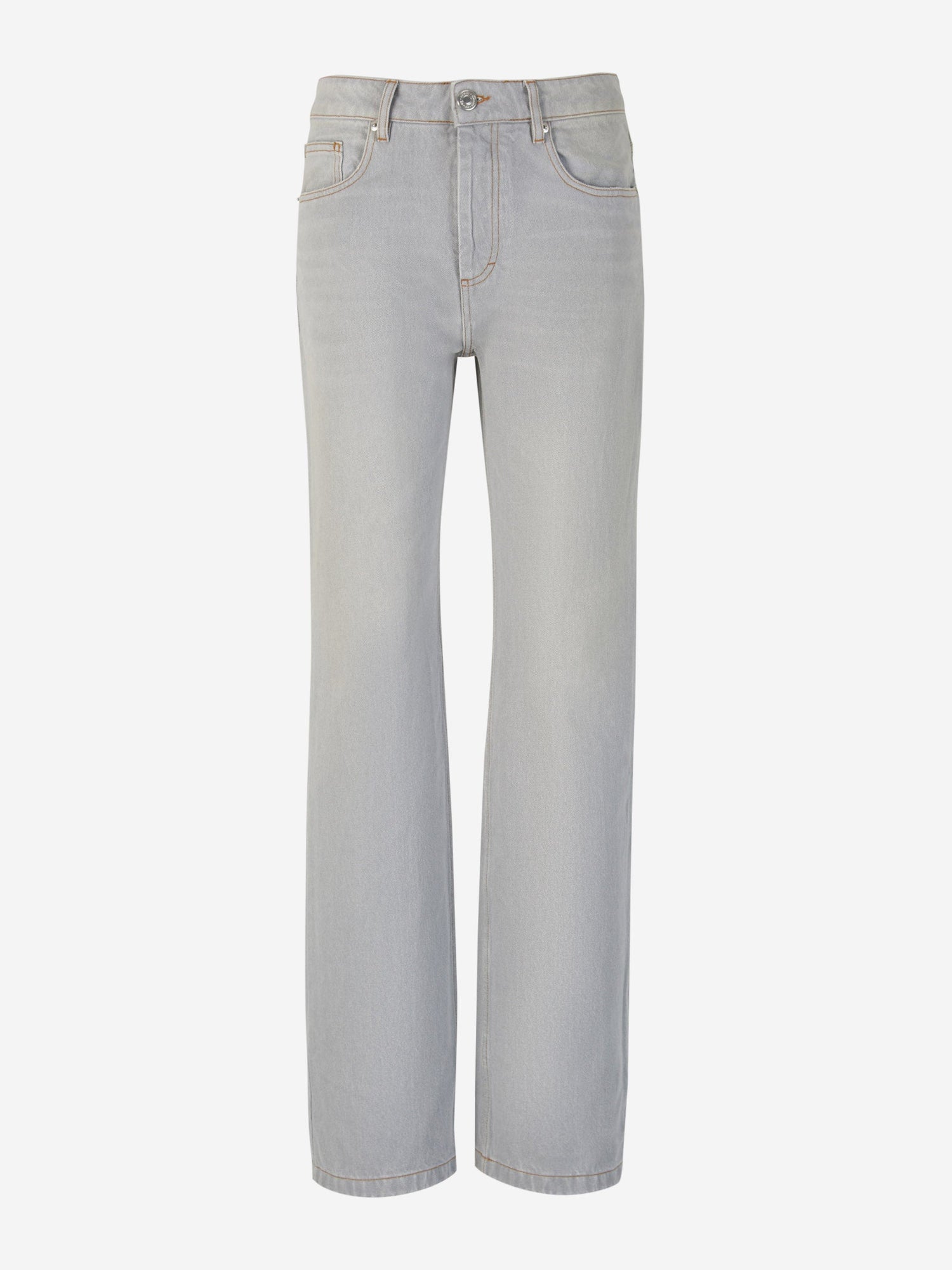 Outlet online Ami Paris Mujer Jeans Straight Algodón color Azul Denim sku 763-001435 01 - Foto 1