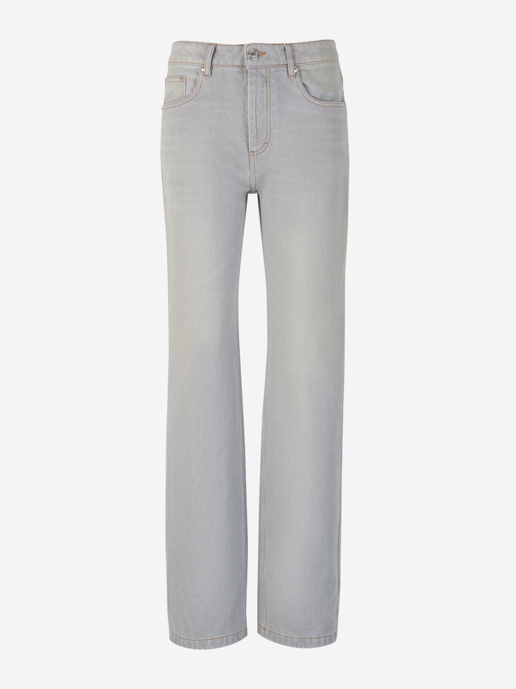 Outlet online Ami Paris Mujer Jeans Straight Algodón color Azul Denim sku 763-001435 01 - Foto 1