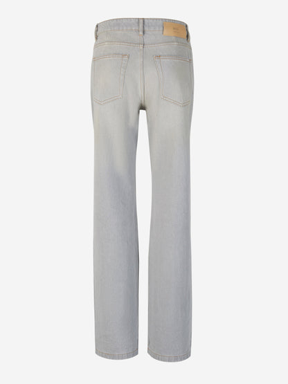 Outlet online Ami Paris Mujer Jeans Straight Algodón color Azul Denim sku 763-001435 01 - Foto 2